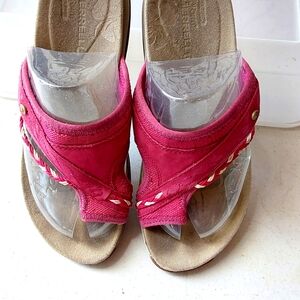 MERRELL Magenta nubuck slide 6